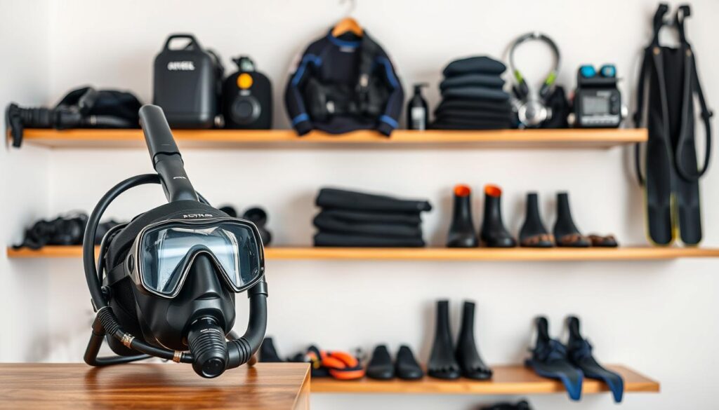 storing dive gear