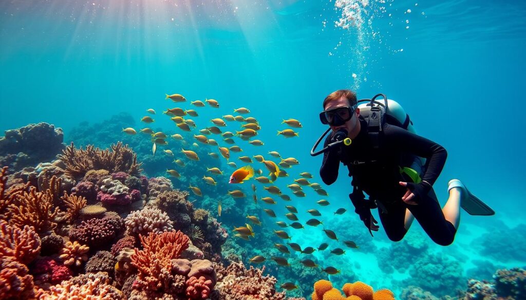 reef diving