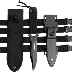Scuba Diving Knife Holster with 2 sheath types and leg straps