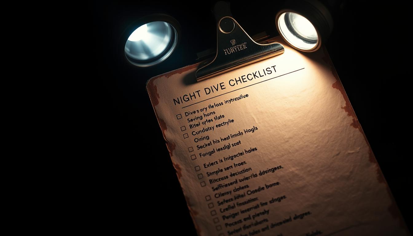 how to prepare for a night dive