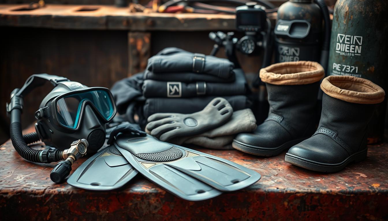 wreck diving gear setup